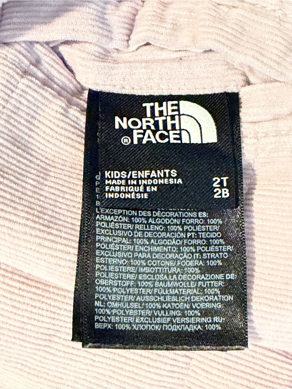 The North Face Lavender Reversible Mossbud/Corduroy Jacket (Toddler)